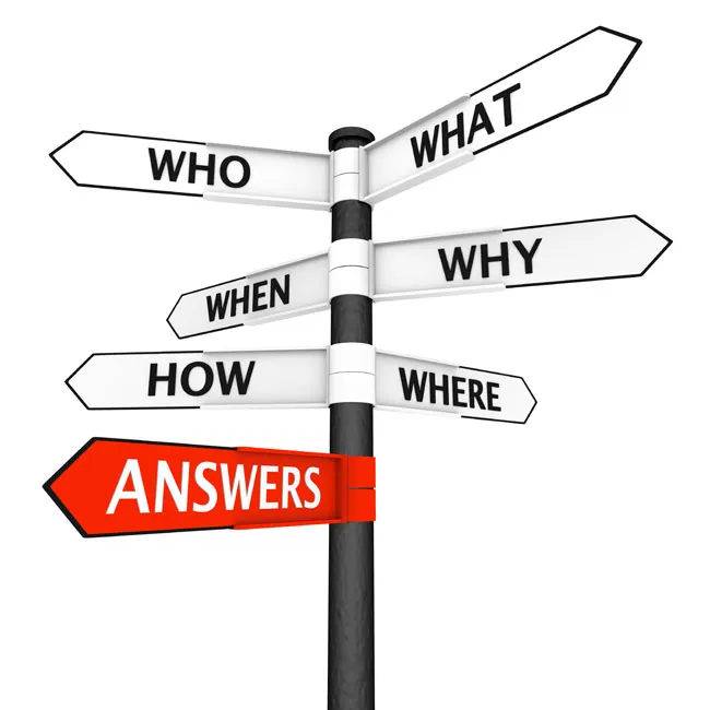 Signs representing the questions clients ask when they visit the south Edmonton law offices of Coley Hennessy Cassis for help with family law, divorce and separation real estate law and estate planning.